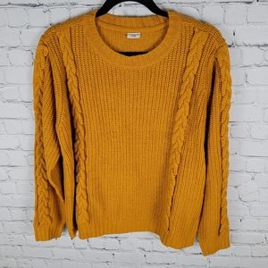 JACQUELINE DE YONG by ONLY | cable knit crewneck sweater
